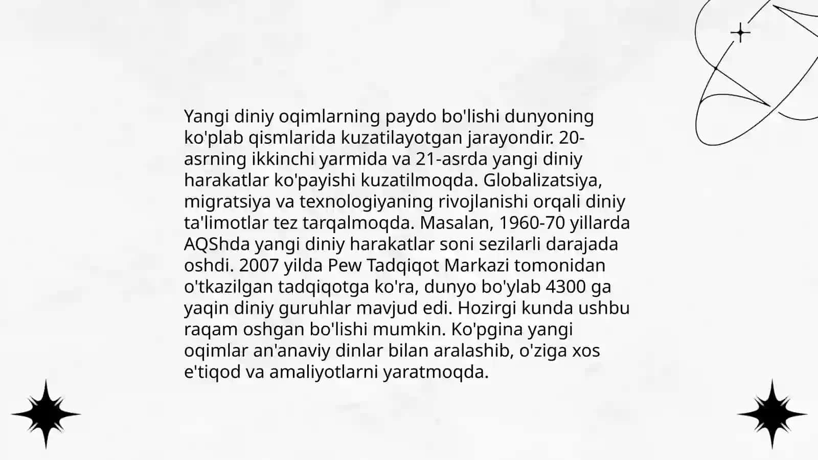 Yangi diniy ta'limotlar va sektalar 3