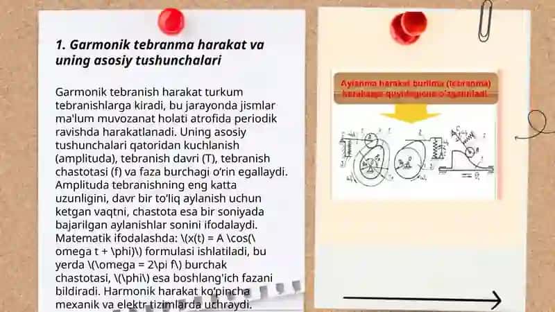 Garmonik tebranma harakat va uning xususyatlari 3