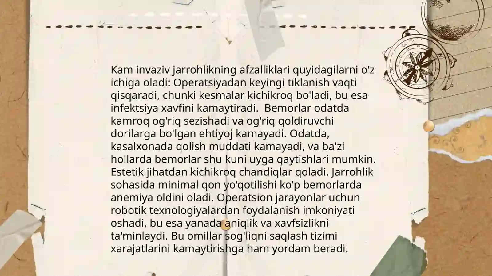 Kam invaziv jarrohlikning afzalliklari 3