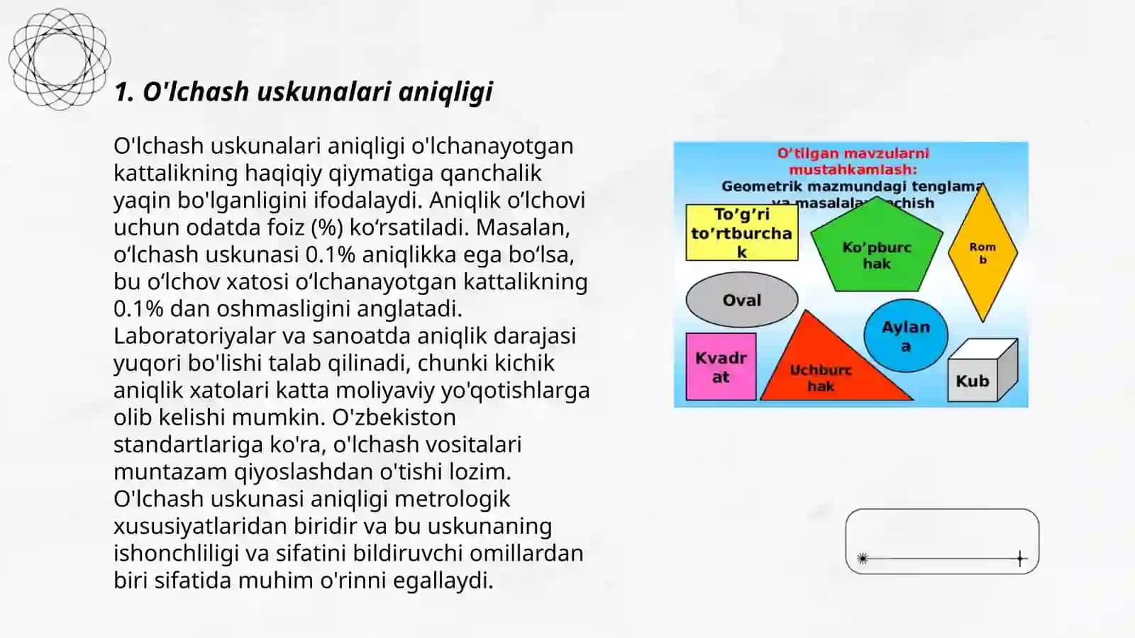 O'lchash xatoliklarini tabaqalash 3