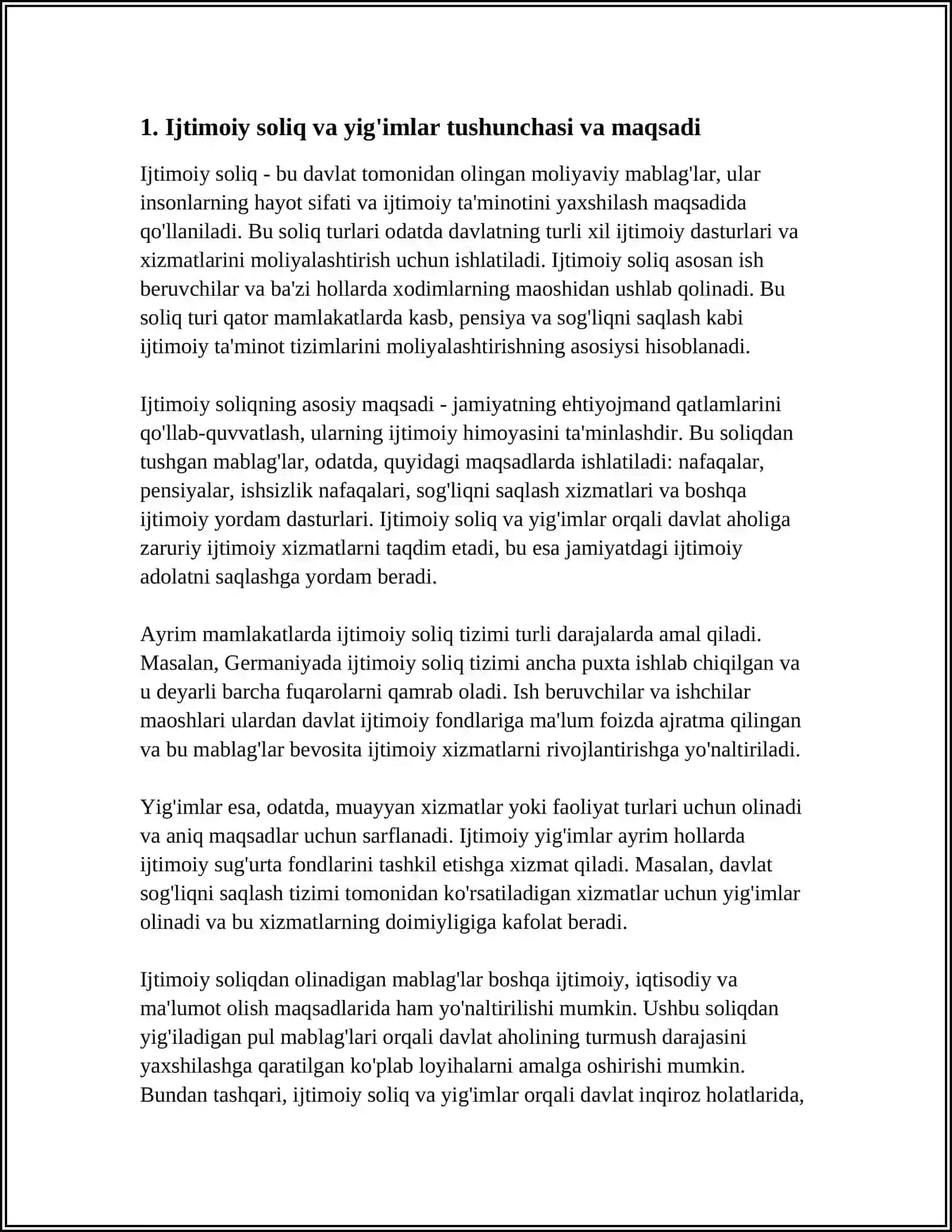 Ijtimoiy soliq va yig'imlar 3