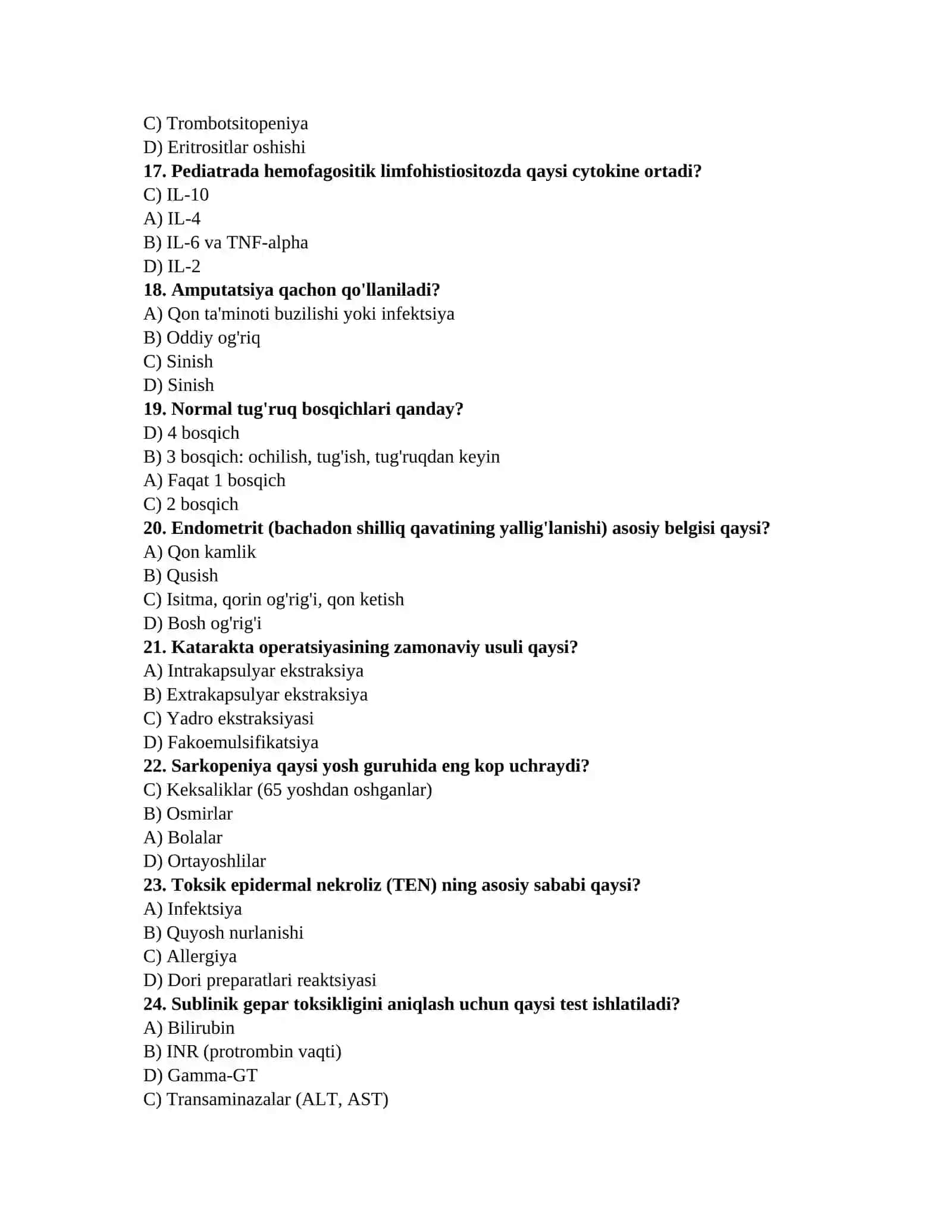 Mikroskopiya testlari 3