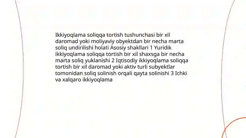 Ikkiyoqlama soliqqa tortish muammolari 3