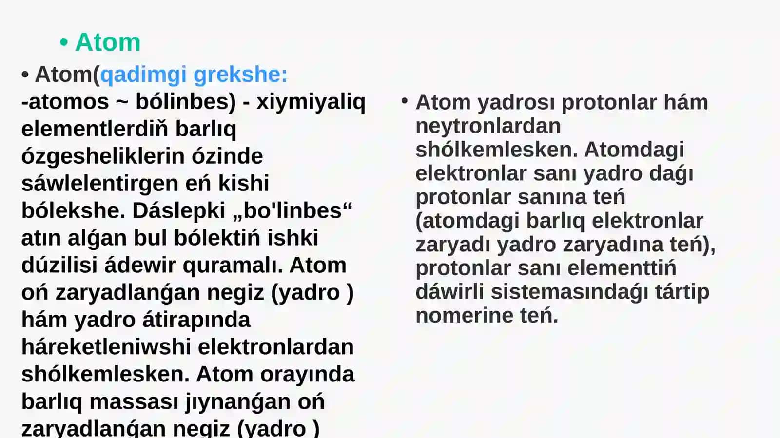 Atom ham oniňduziliwi 3