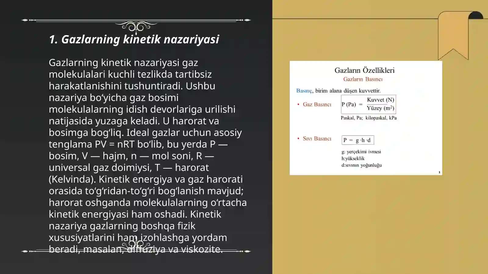 Gazlar harakati 3