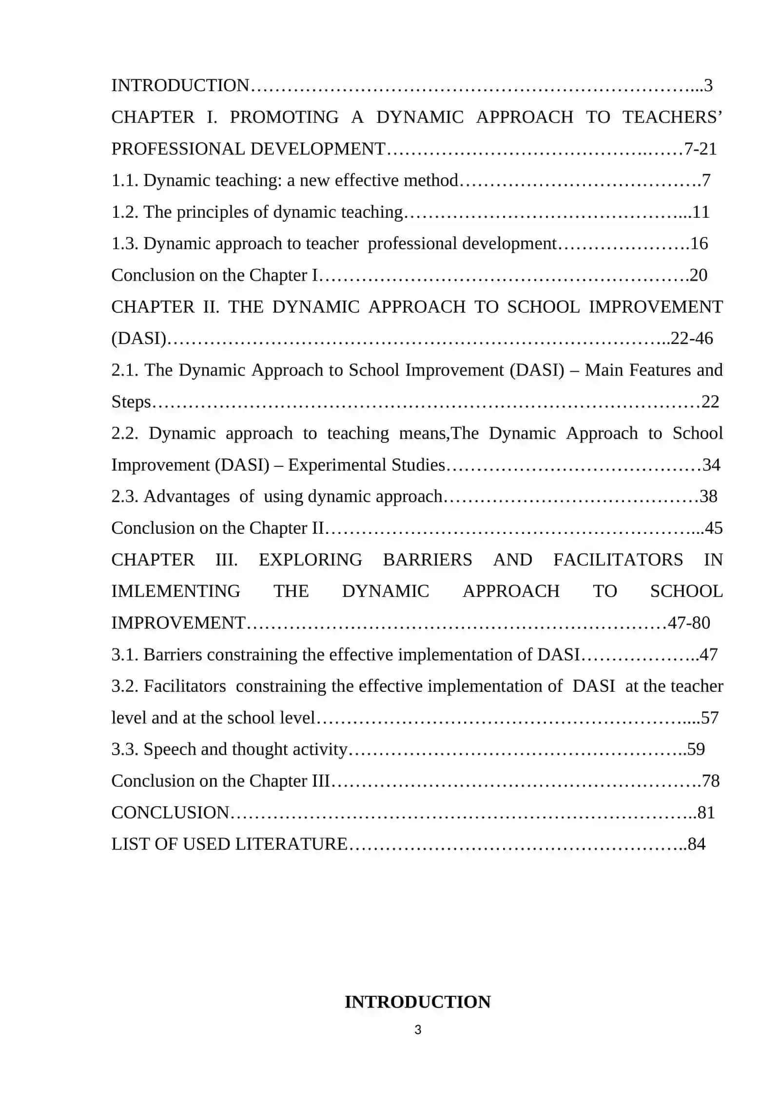 The dynamic approach in teaching English: barriers and facilitators 3