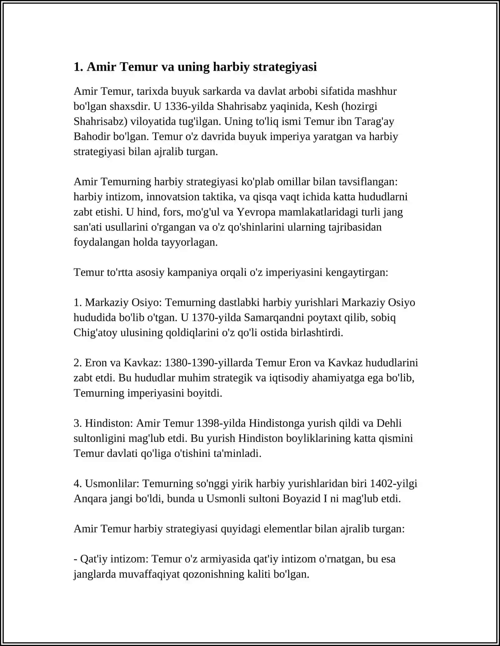 AMIR TEMUR BUYUK SARKARDA 3