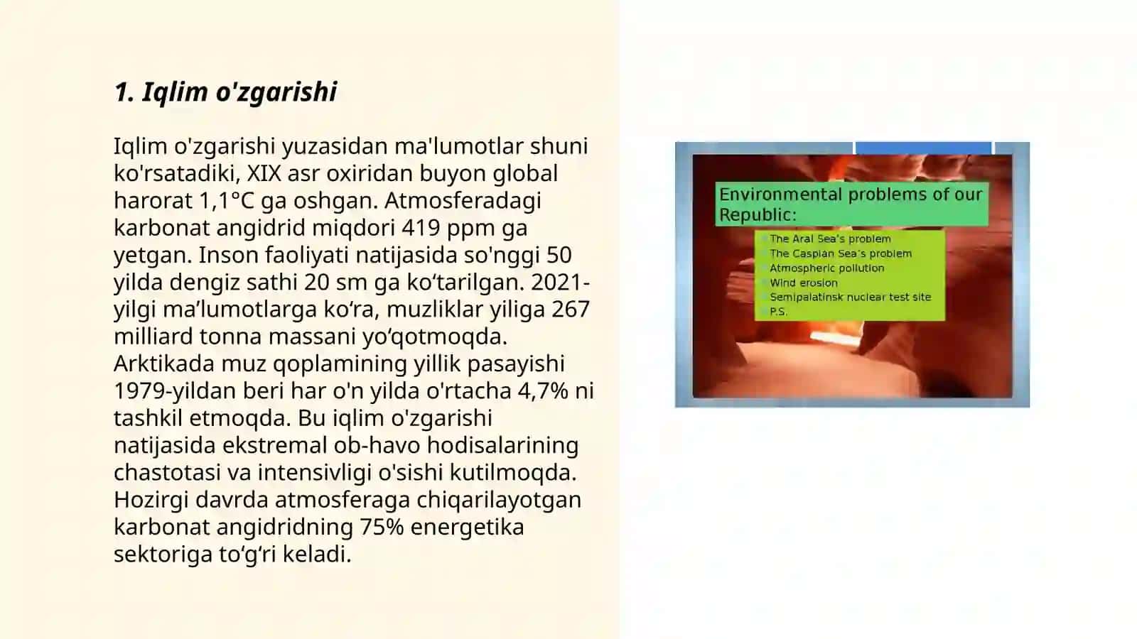 Hozirgi zamon ekologik muammolar 3