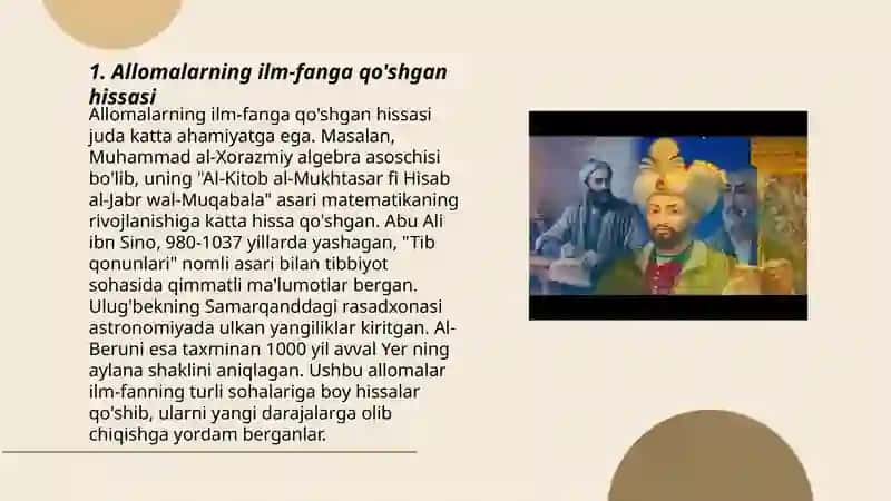 Allomalarning din togrisida fikrlari 3