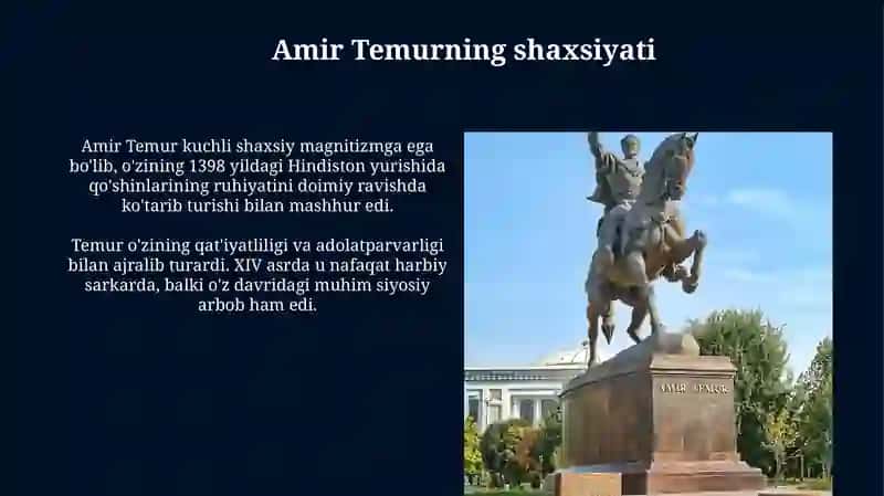 Amir Temur – buyuk davlat arbobi 3