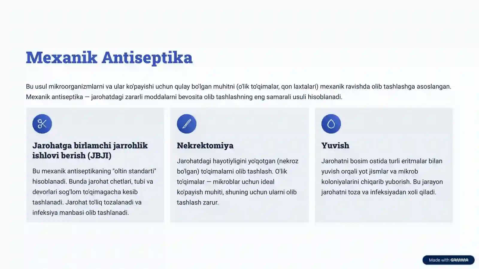 Xirurgiyada antiseptika. 3