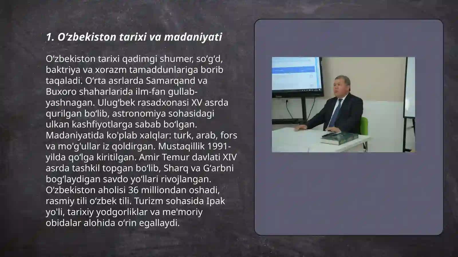 Oʻzbekistonning óziga xos istiqoq va taraqqiyot yóli 3