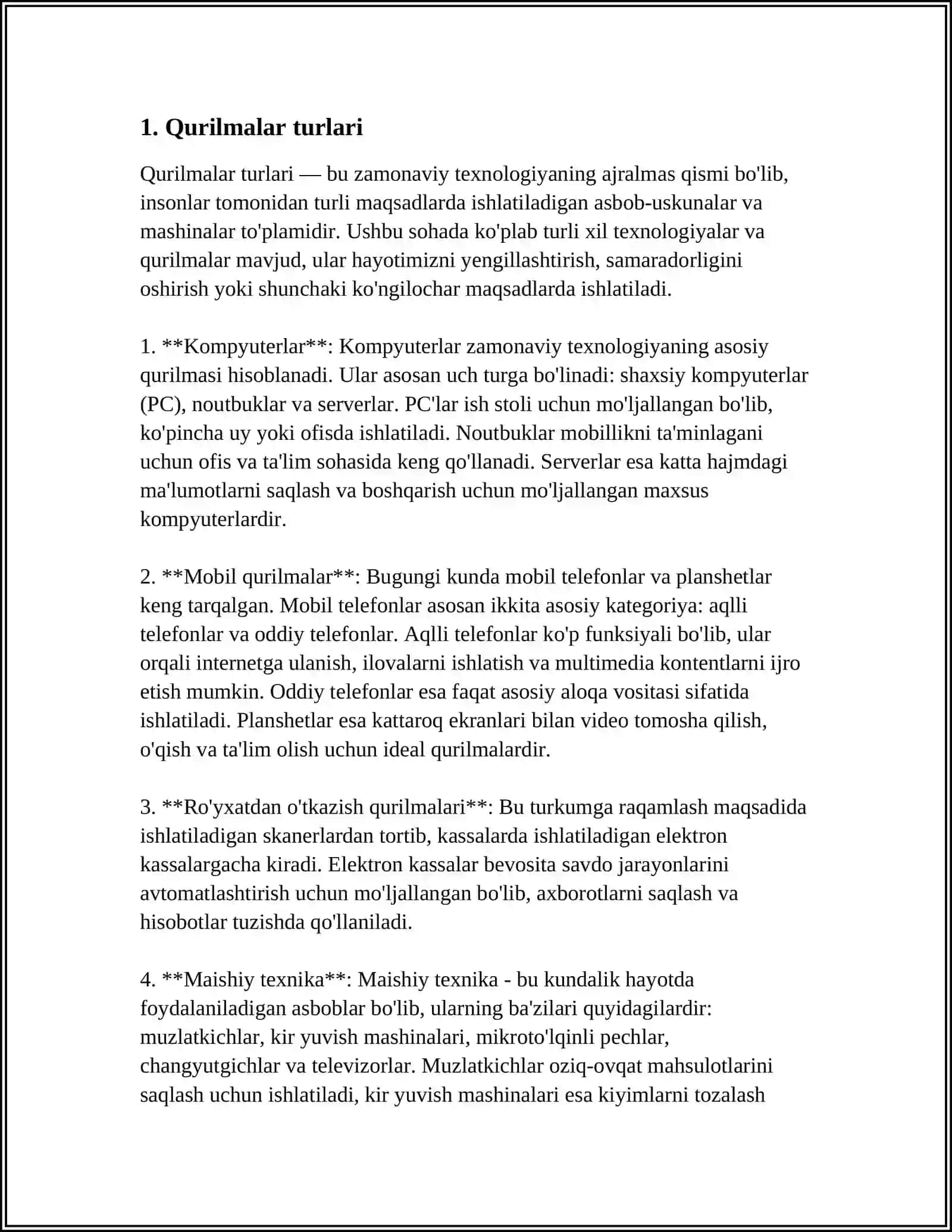 QURITISH TURLARI 3