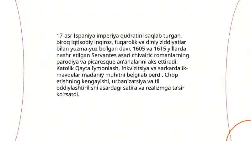 Servantesning "Don Kixotning sarguzashtlari" asari 3