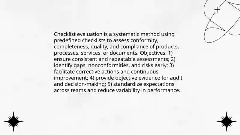 Checklist Evaluation 3