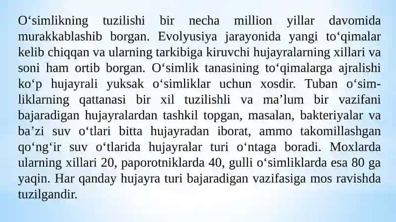 O‘simlikto‘qimalari 3