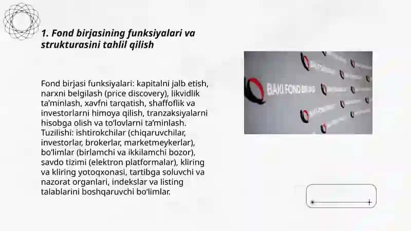 Fond birjalari faoliyat mexanizmi tahlili 3