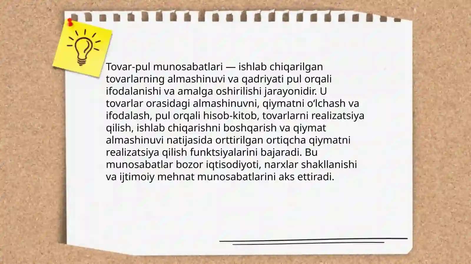 Tovar-pul munosabatlari 3