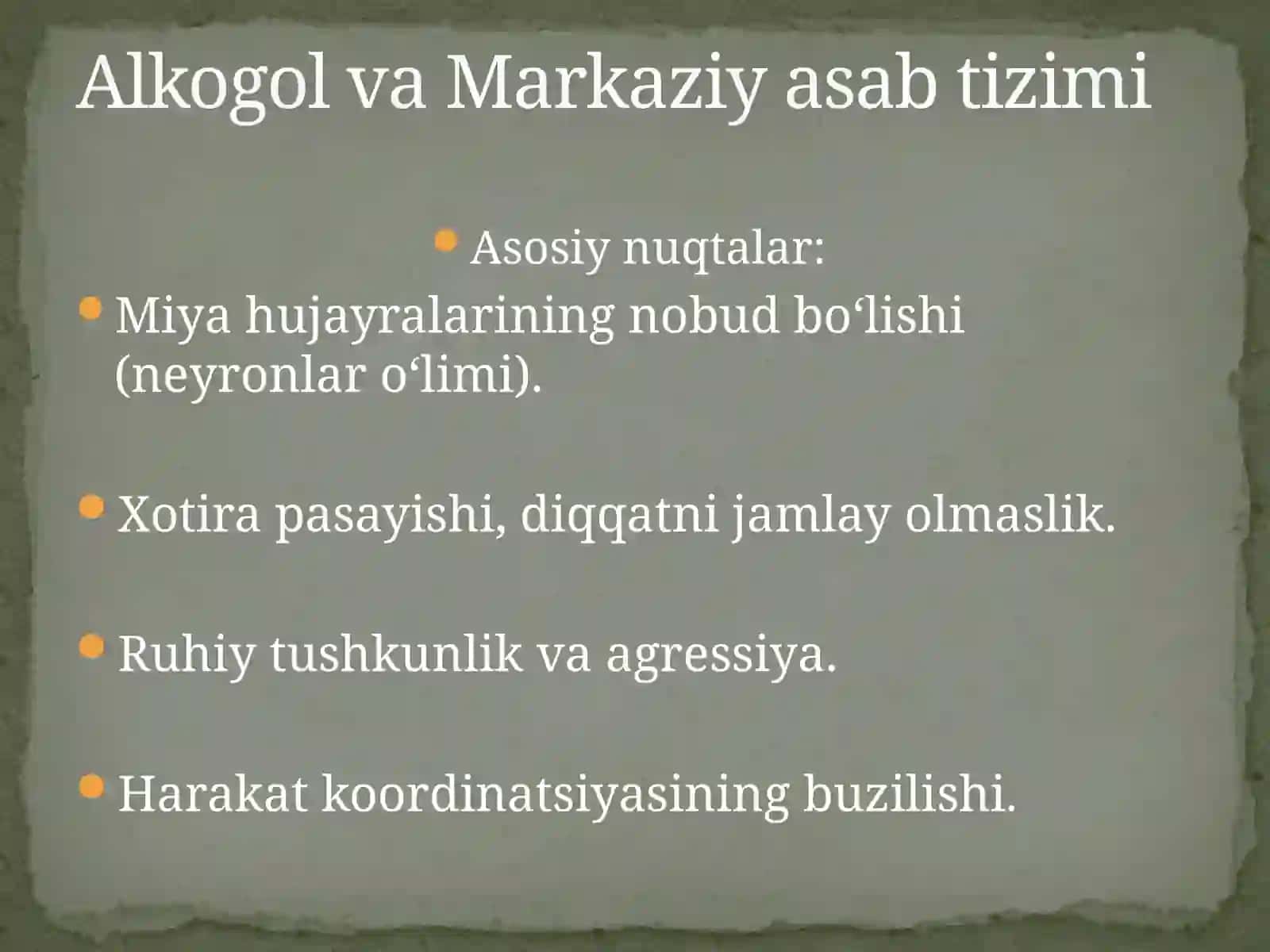 Sog‘lom turmush tarzi: Alkogol, tamaki va zaharli moddalarning organizmga zarari 3