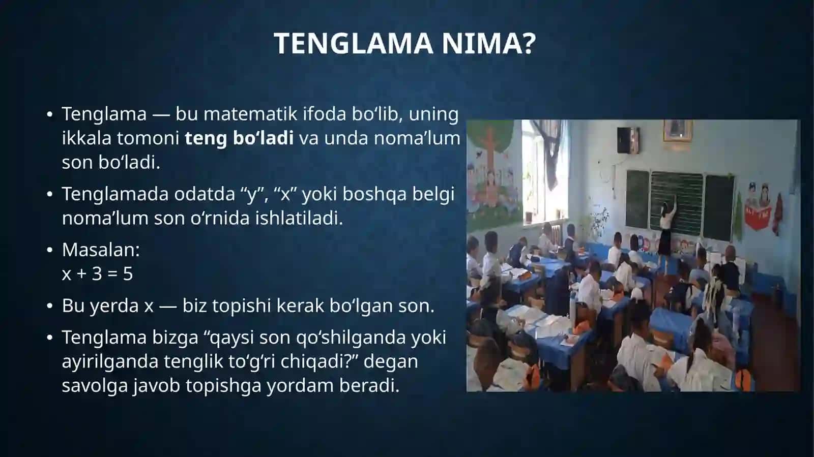 Tenglamalar 3