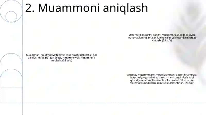 Iqtisodiy Masalalarning Matematik Modelini Qurish 3