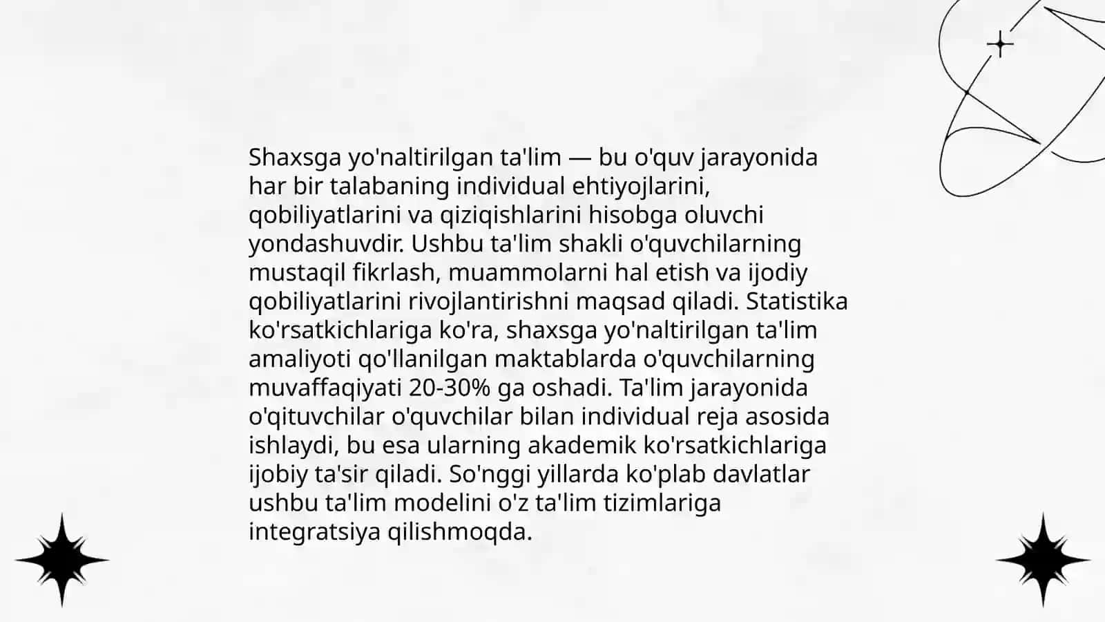 Shaxsga yo'naltirilgan ta'lim texnologiyalari 3