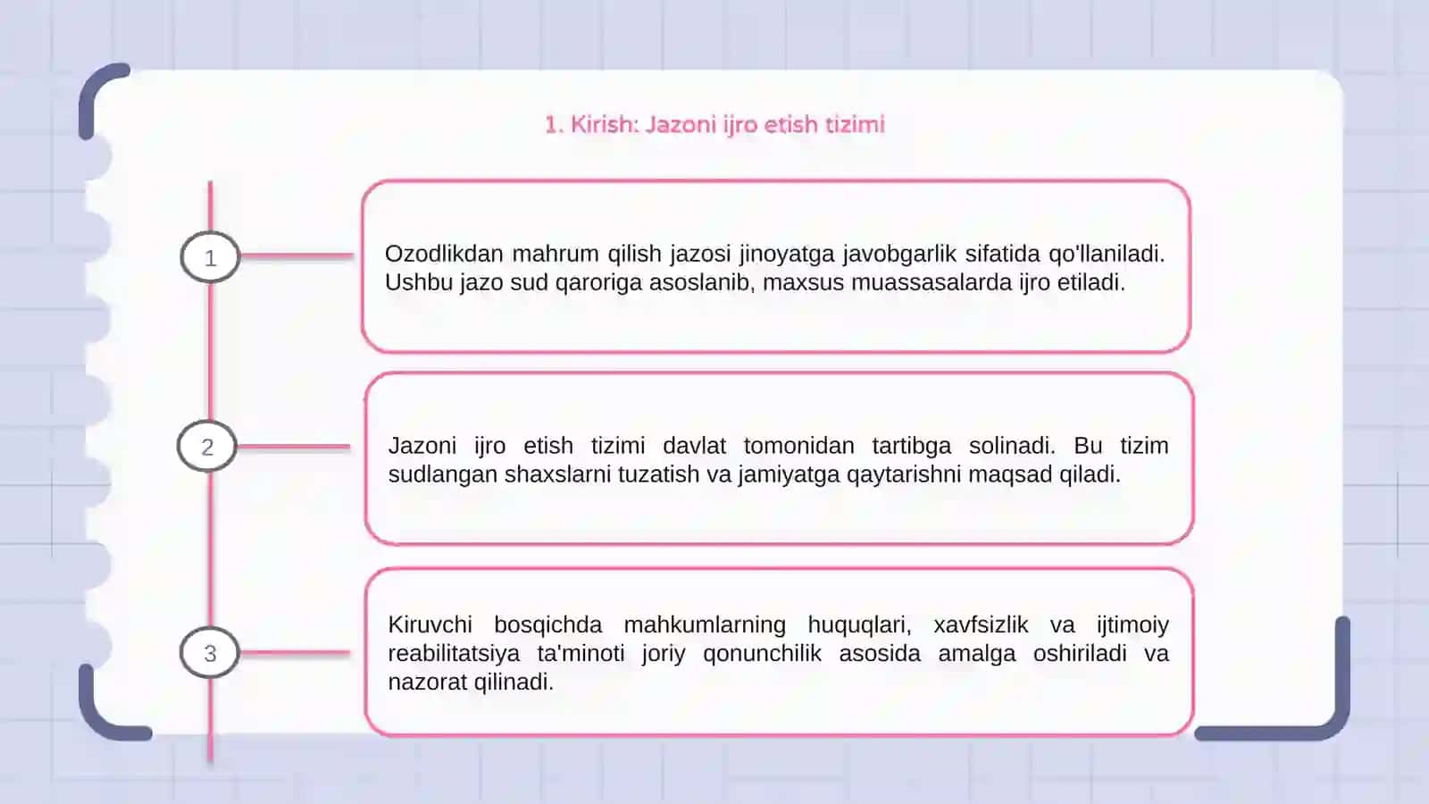 Ozodlikdan mahrum qilish tartibidagi jazoni ijro etish 3