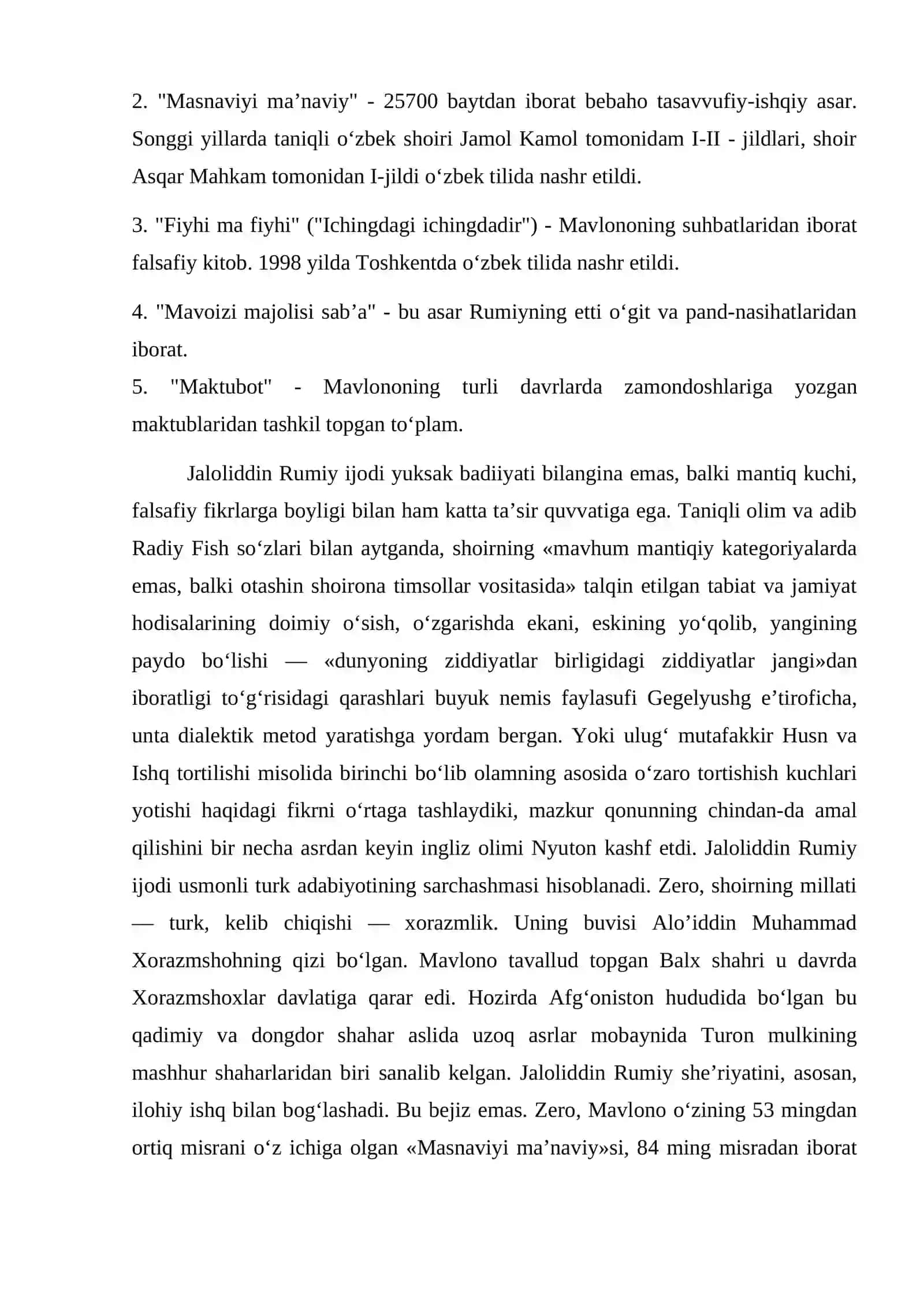 JALOLIDDIN RUMIYNING FALSAFASI 3