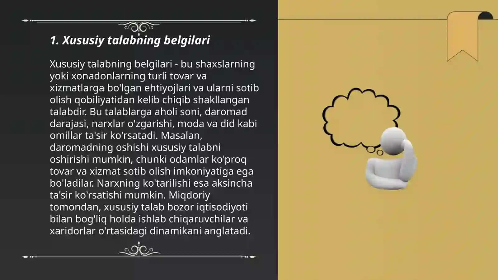 Xususiy talab va bozor talabi 3