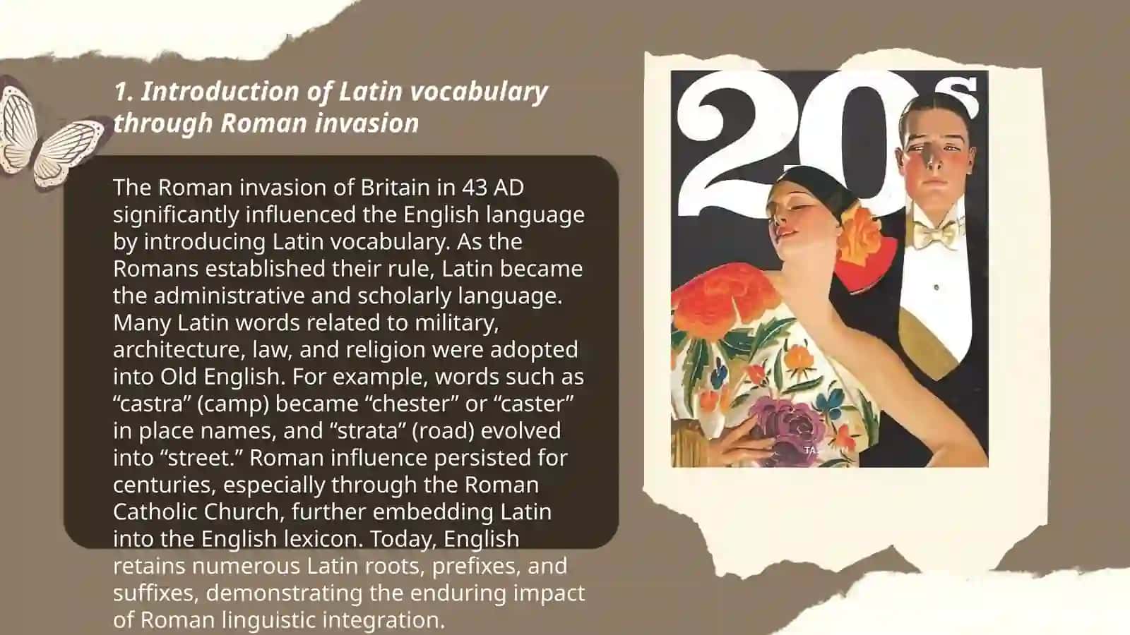 The foreign Latin influence on the development of the English language 3