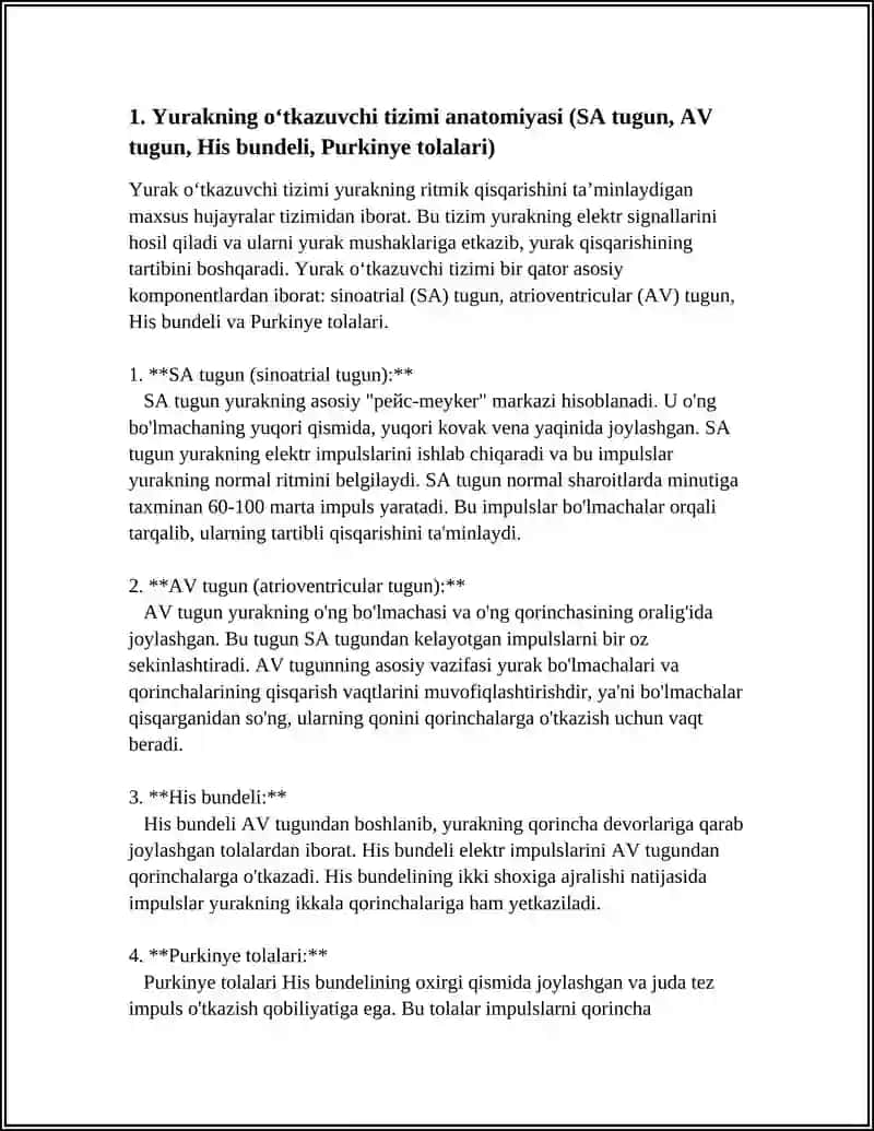 YURAKNING O TKAZUVCHI TIZIMI. YURAK AVTOMATIZMI 3