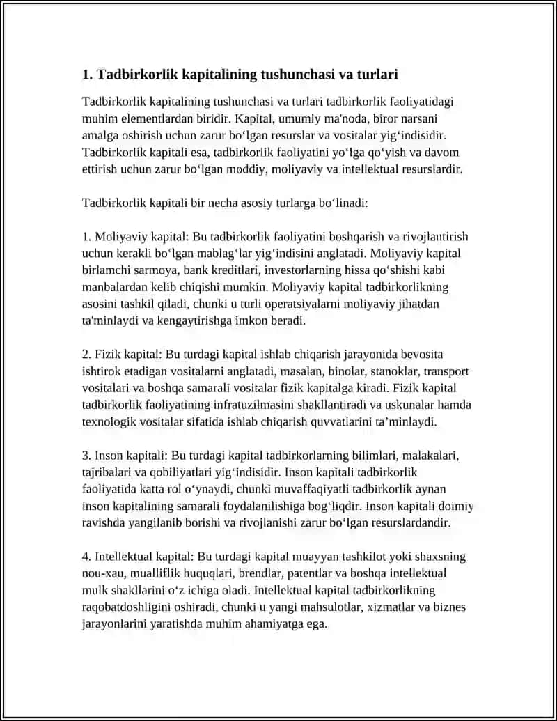 Tadbirkorlik faoliyati 3