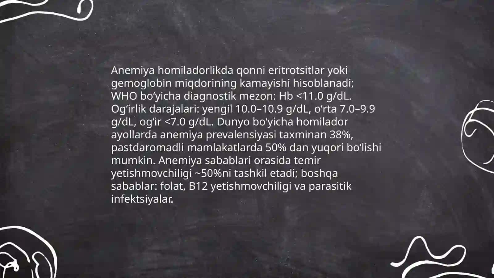 Anemiya va Homiladorlik 3