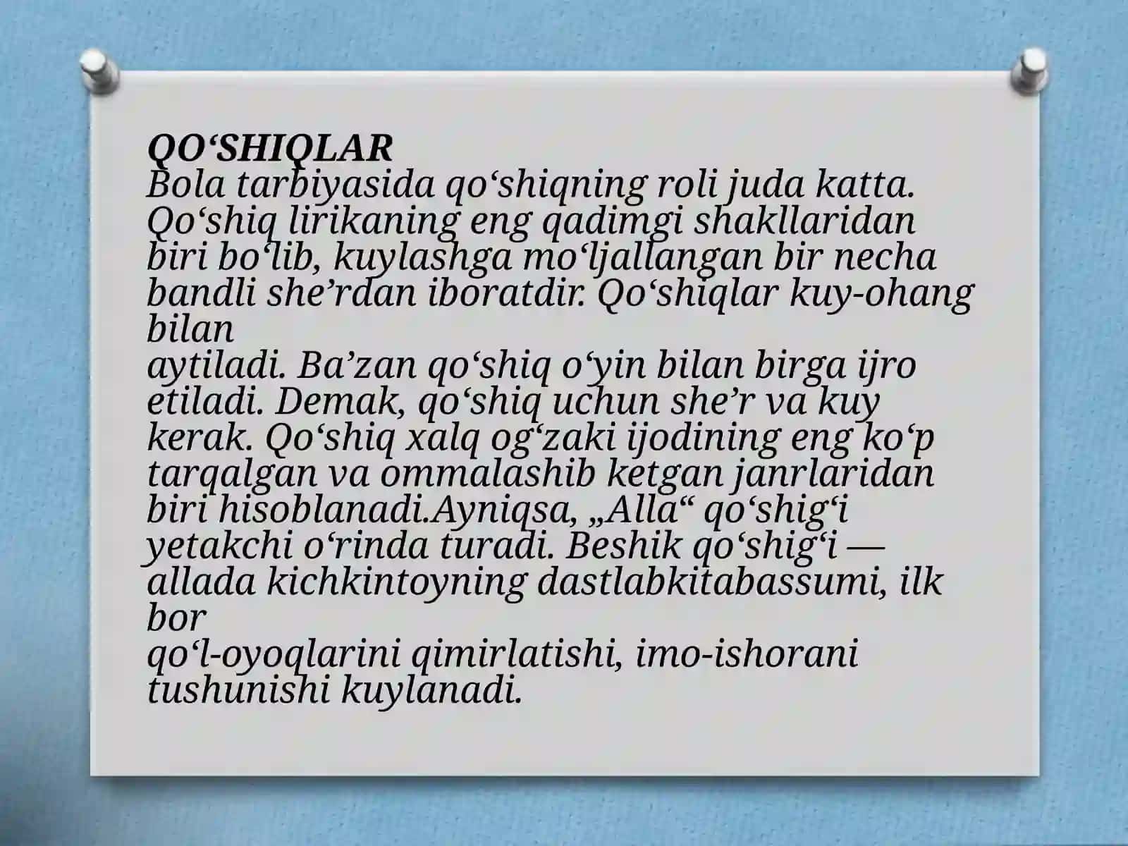 Bolalar adabiyot va bolalar folklorining muntozasi 3