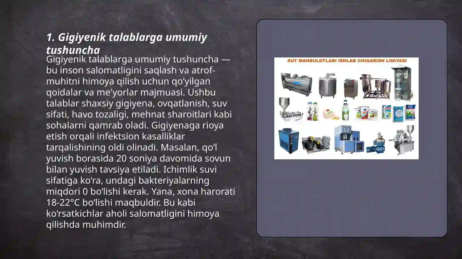 Gigiyenik talablarga umumiy tushuncha 3