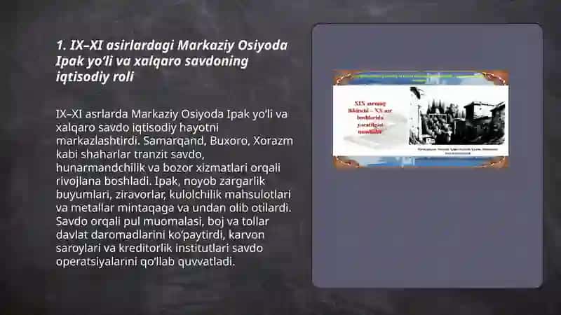 IX-XI asirlardagi O'rta Osiyodagi iqtisodiy fikirlar 3
