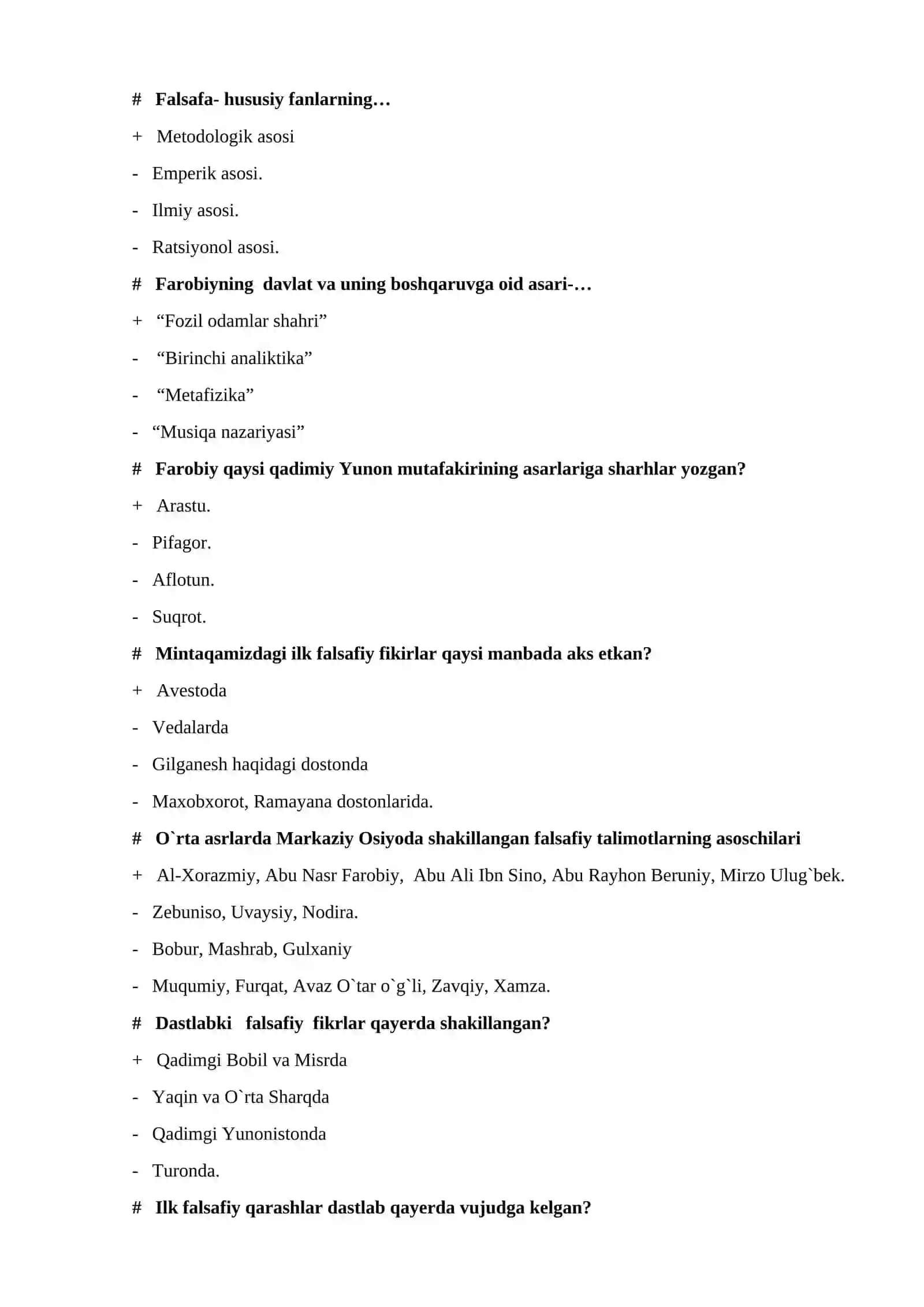 Falsafa faning o`rganish obekti 3