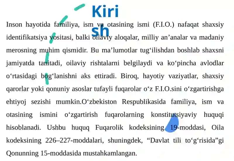 Familiya, ism va otasini o'zgartirish 3