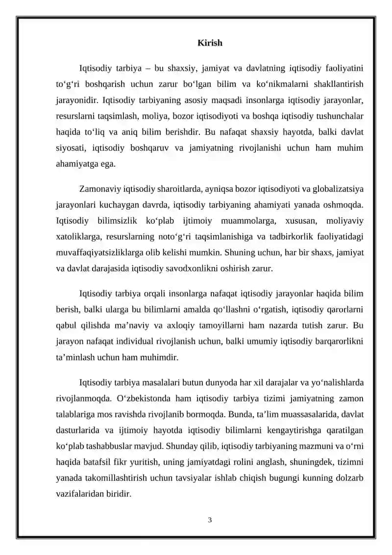 IQTISODIY TARBIYA 3