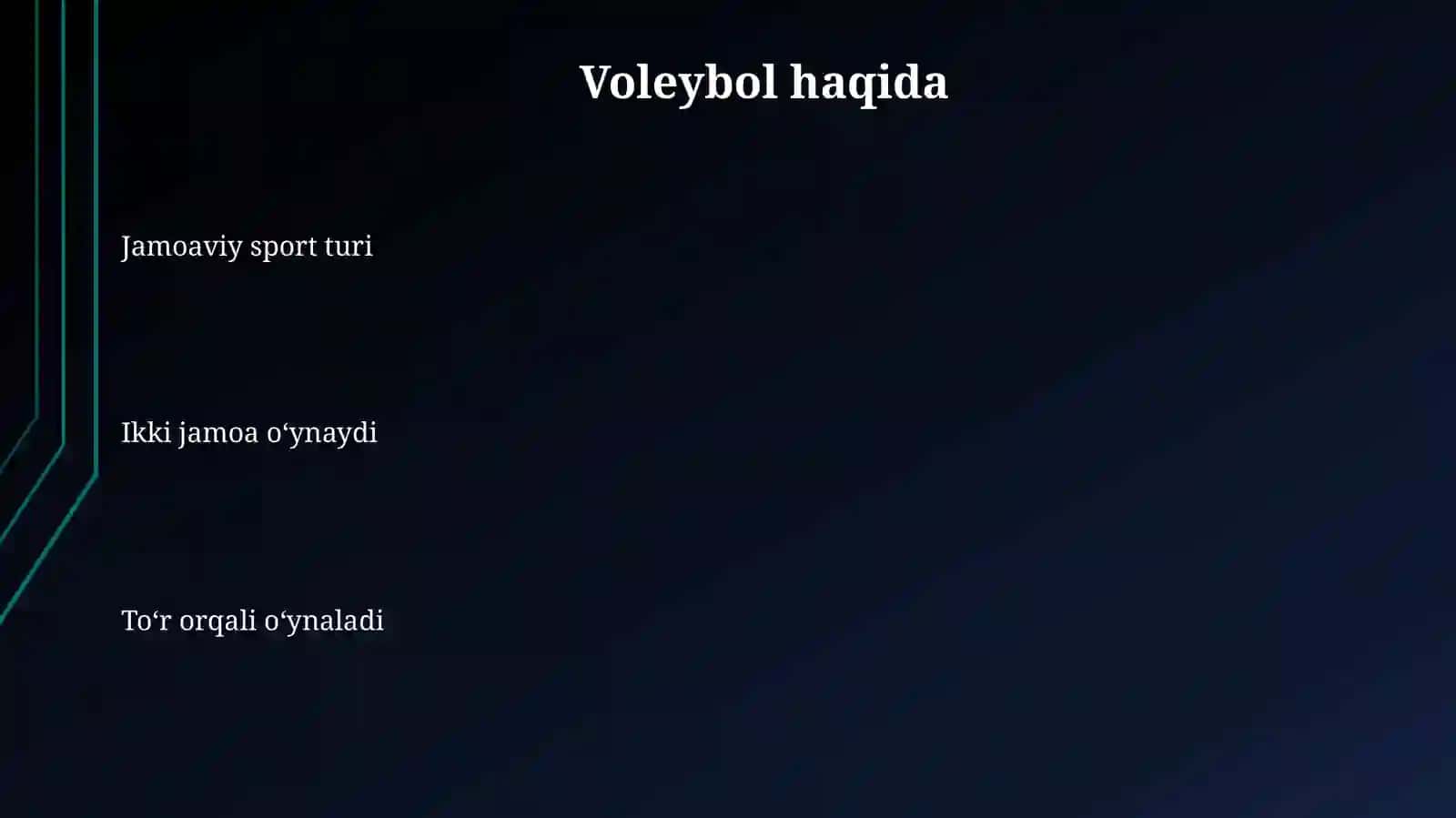 Voleybol sport turi 3