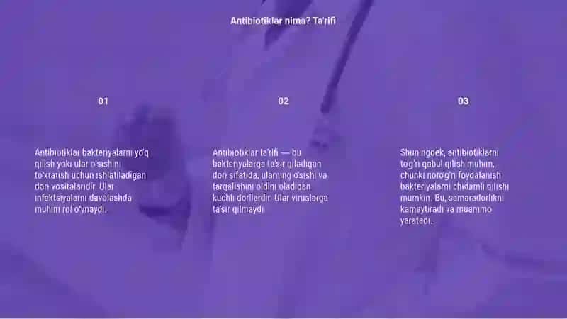 Antibiotiklar haqida ma’lumot 3