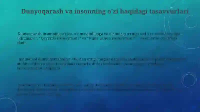 Dunyoqarashning mohiyati, tuzilishi va asosiy vazifalari 3