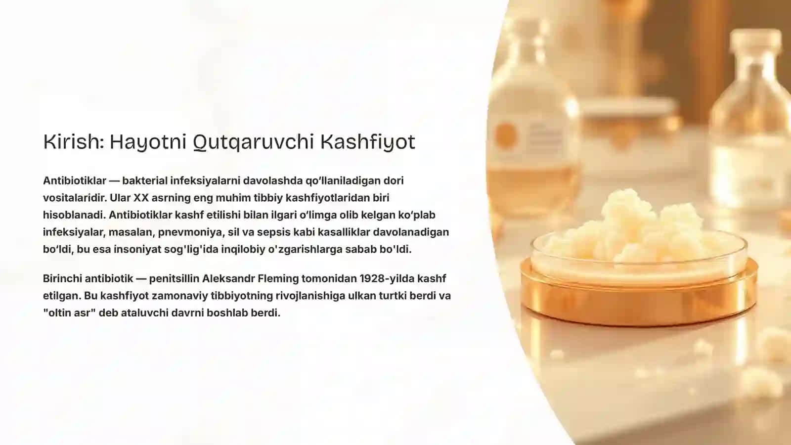 Antibiotiklar va Antibiotiklarga Chidamlilik Muammosi 3