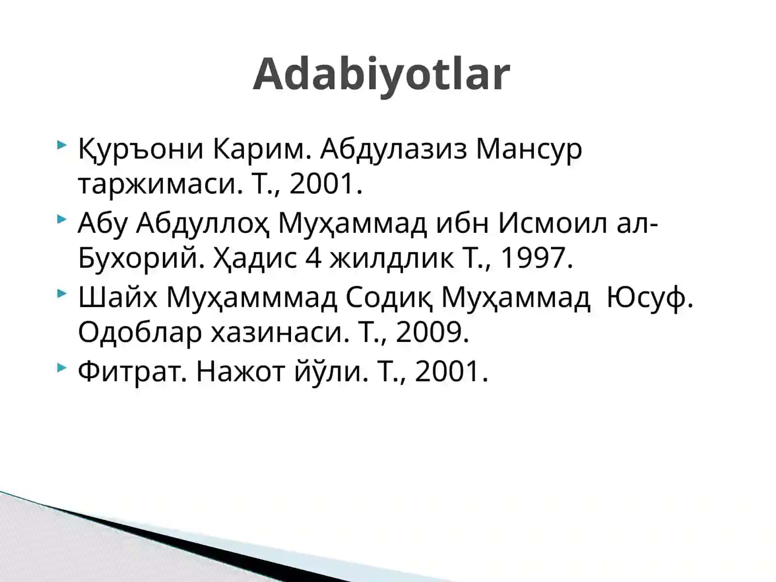 Tarbiya sifati 3