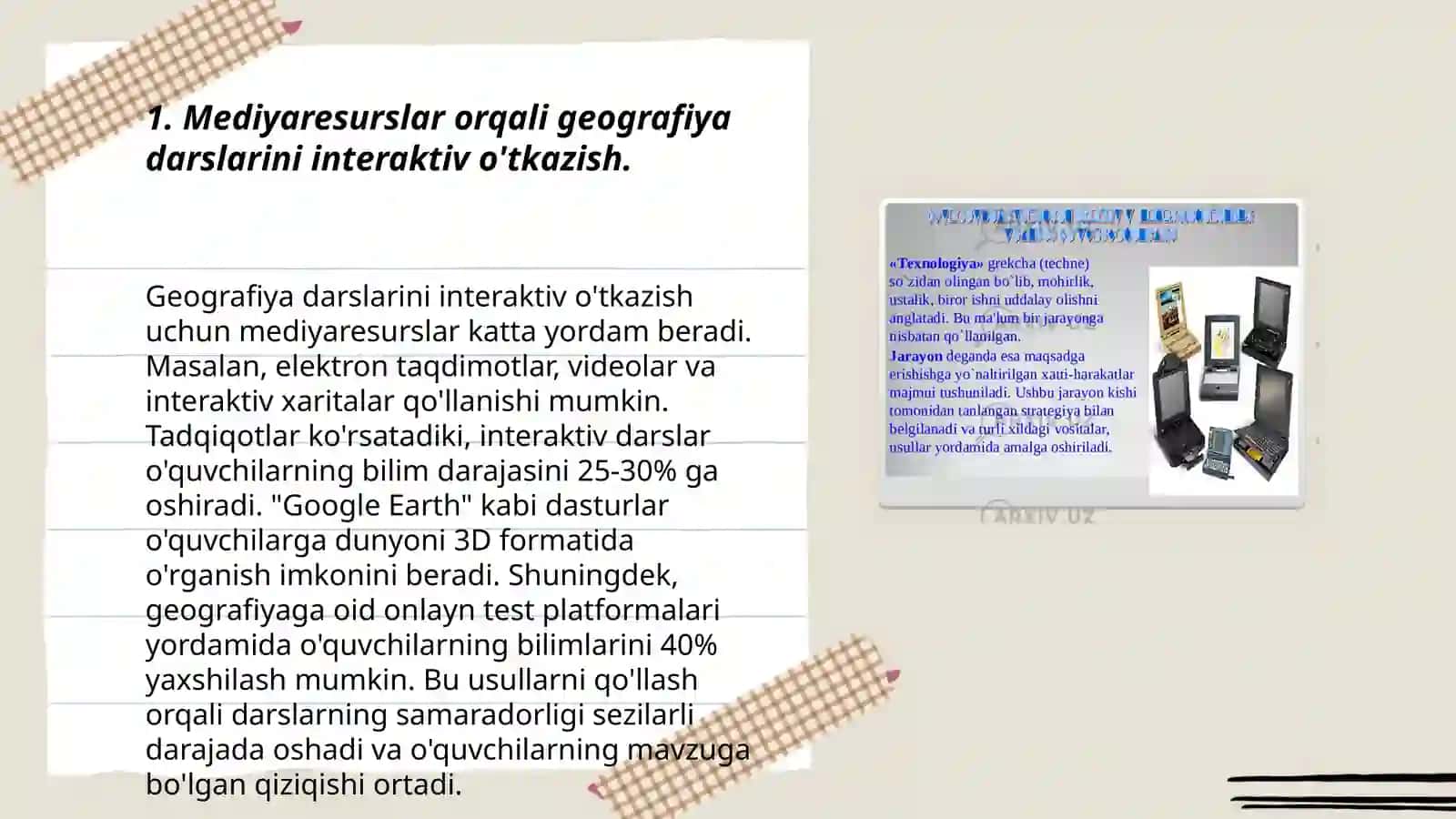 Geografiya oʻqitish metodikasi 3