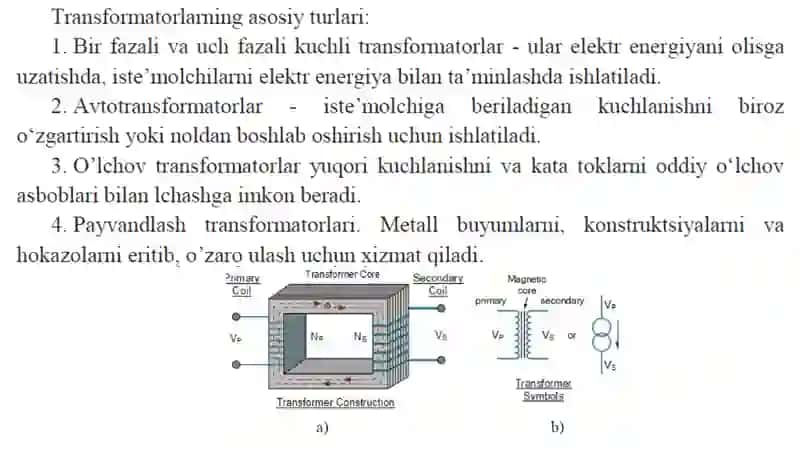 7-ma’ruza: Transformatorchulg’amlarining ulanish guruhlari 3