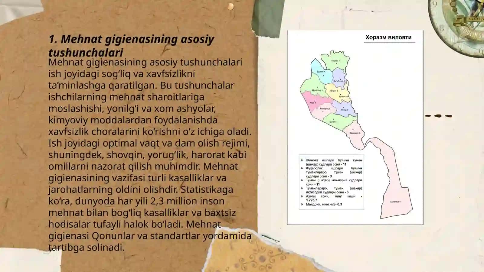 Mehnat gigienasining asosiy tushunchalari 3
