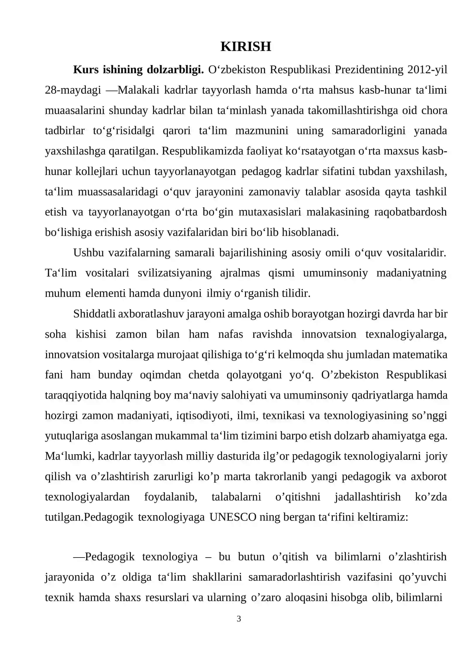 Teksilikning turli tenglamalari 3