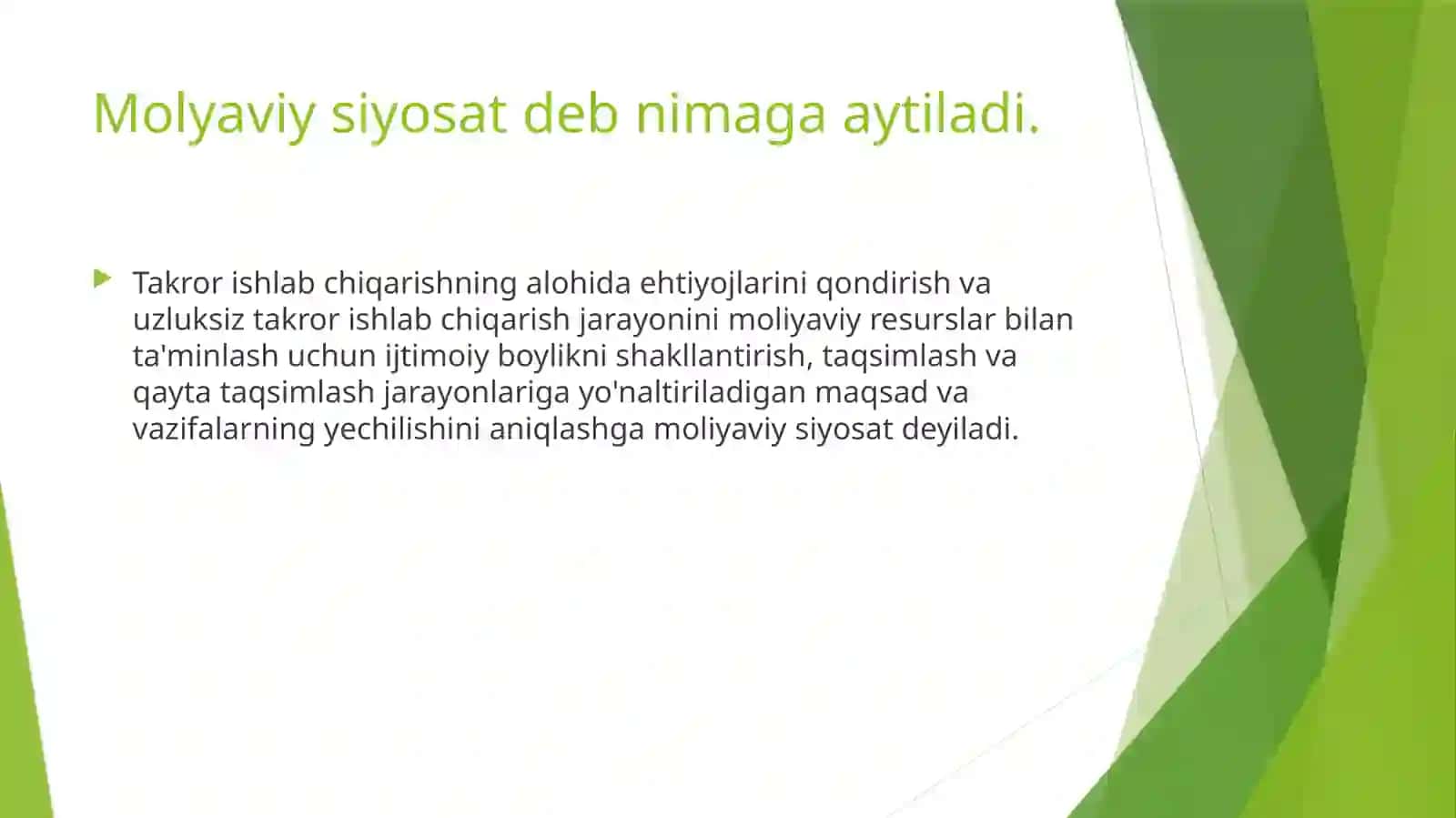 Moliyaviysiyosatning mazmuni va tamoyillari 3