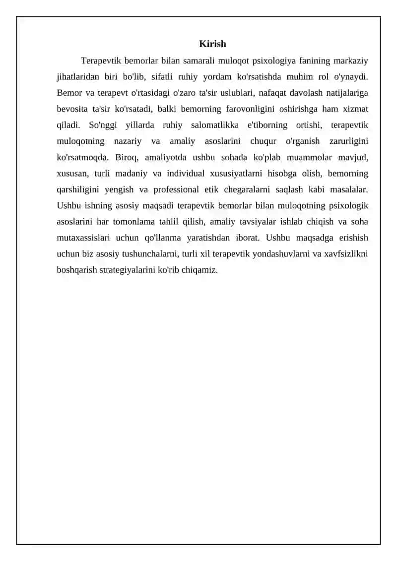 Terapevtik muloqotning asosiy tamoyillari 3